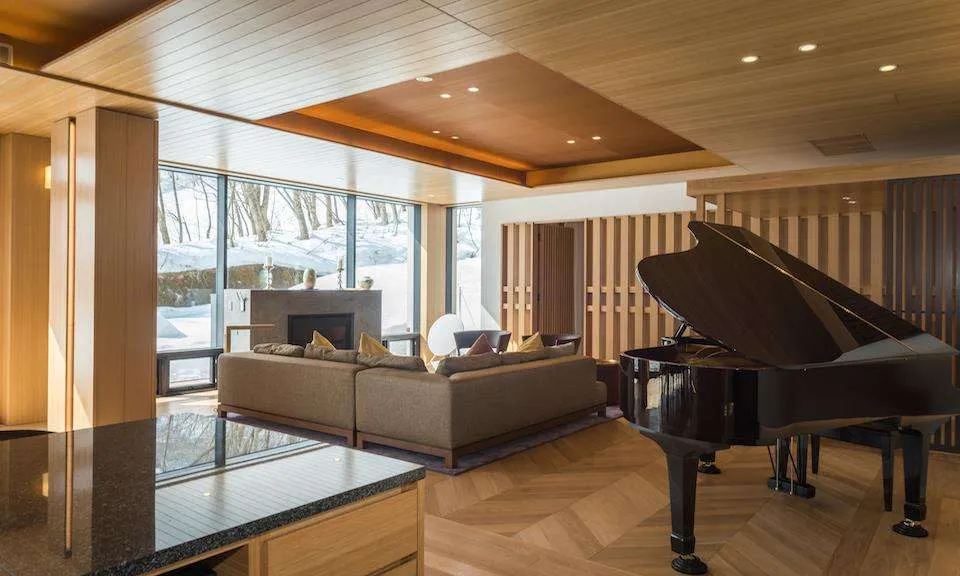 HACHI HAKUBA living-room with grand piano now 10% early bird deal