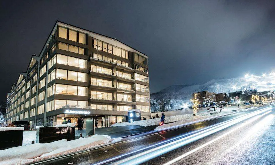 The Maples Niseko accommodation exterior with last minute niseko ski deals available in upper hirafu