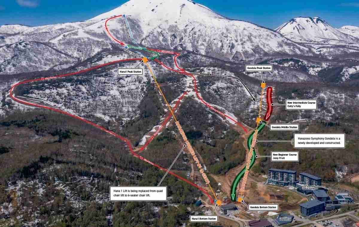 map showing hanazono symphony gondola