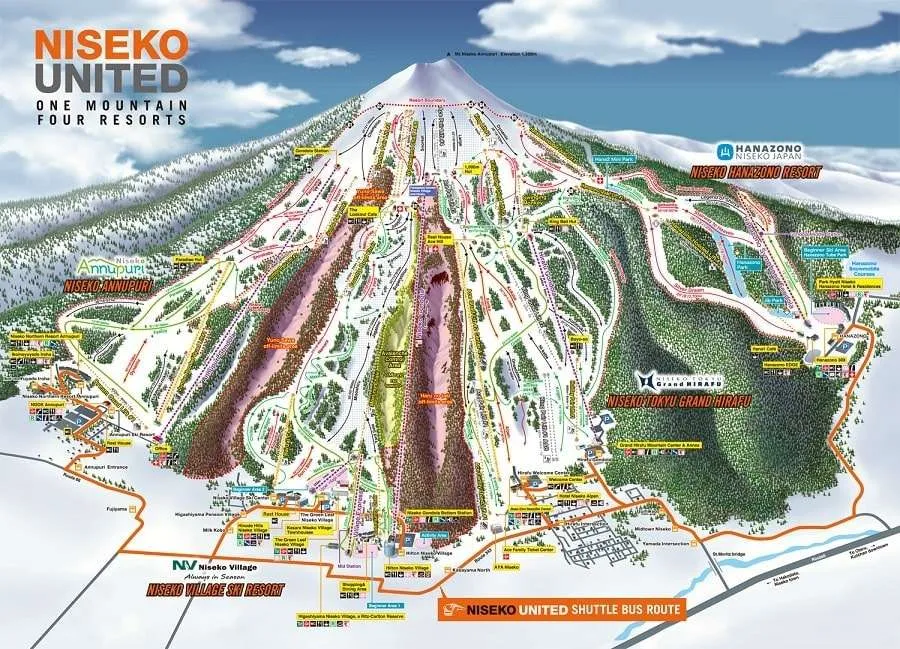 Niseko Ski Map Niseko United Japan Ski Experience