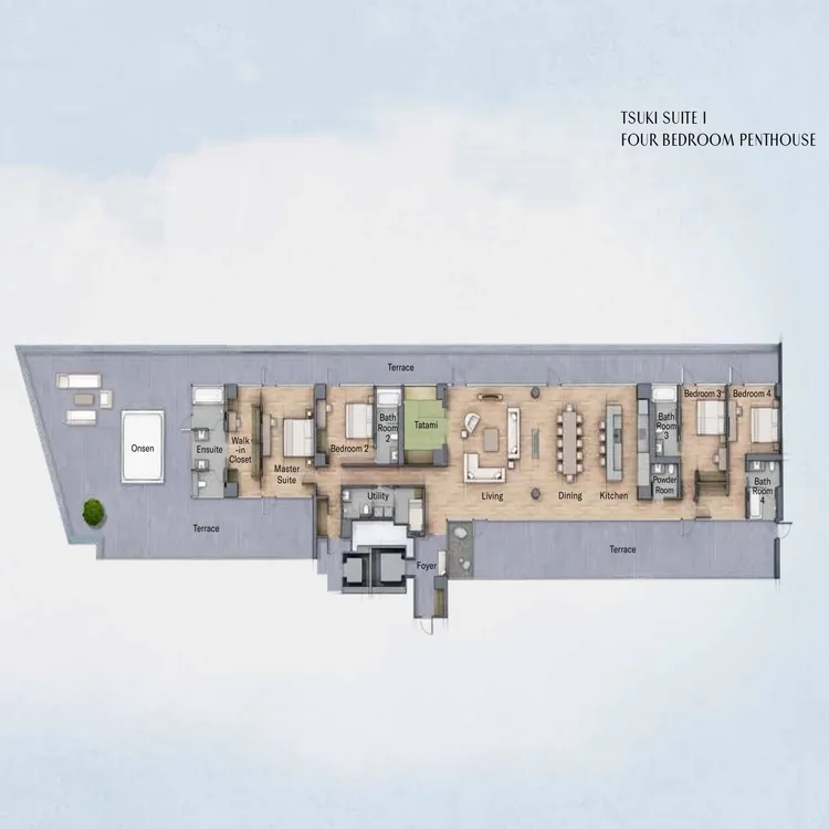 7. Tsukisuite Four bedroom penthouse