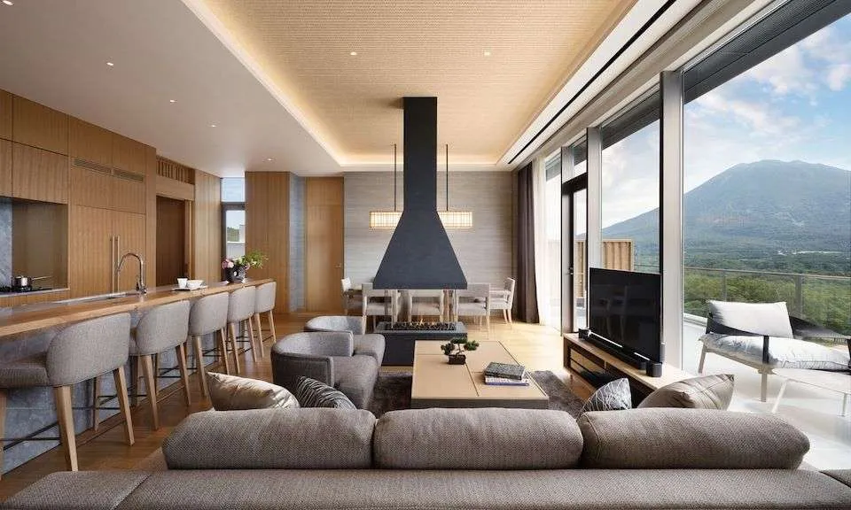 Setsu Niseko penthouse living