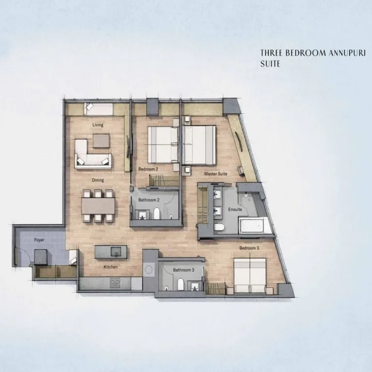 Three bedroom annupuri suite