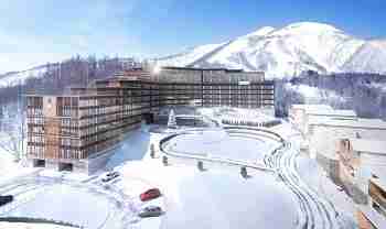 exterior view of a new place to stay in niseko for 2024, new world la plume