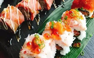 Sushi at Akaru, one of Niseko restaurants