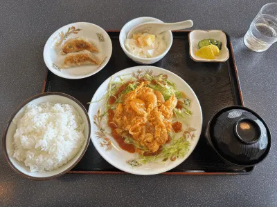 Set meal at Keika, Hakuba restaurant