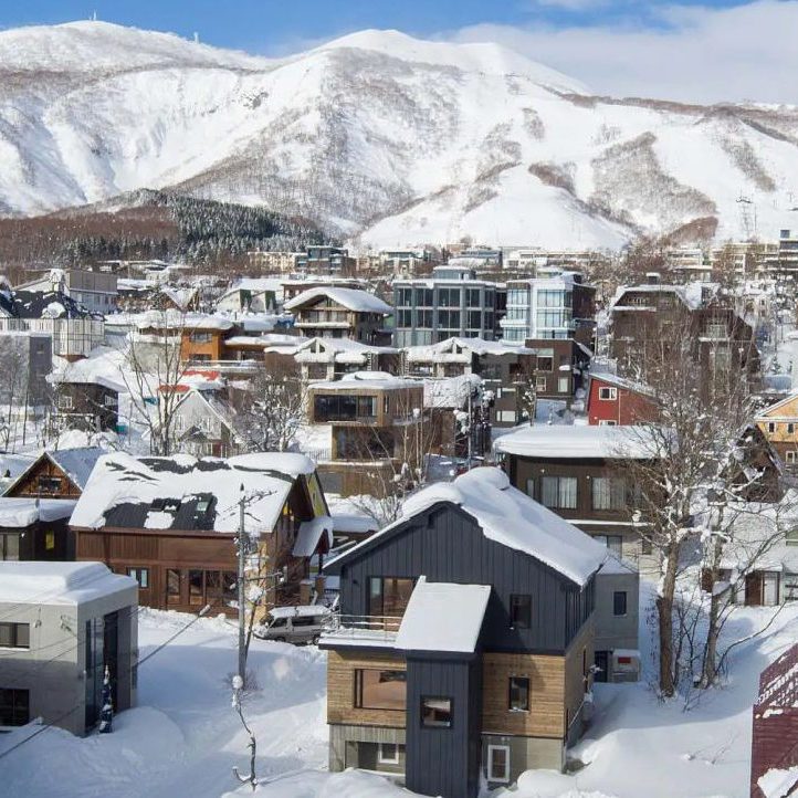 picture of hirafu village for advertising job as niseko travel consultant