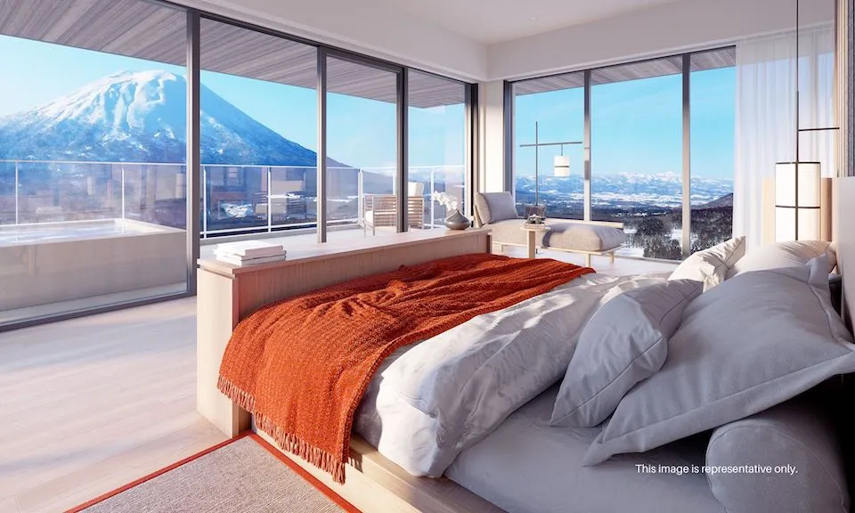 NISEKO KYO PENTHOUSE MASTER BEDROOM, Accommodations with Onsen in Niseko