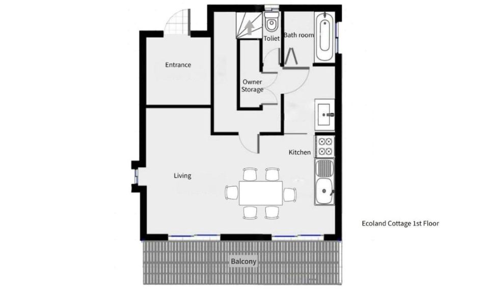 Hakuba Echoland Cottage Floorplan 1