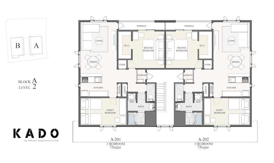 Kado Hakuba Floor Plan - Block A Level 2