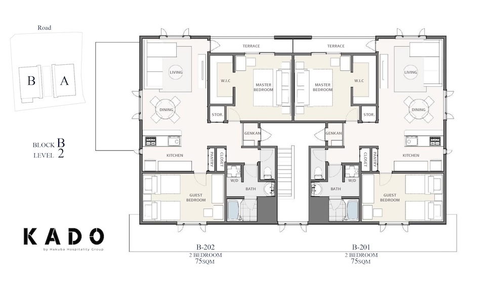 Kado Hakuba Floor Plan - Block B Level 2