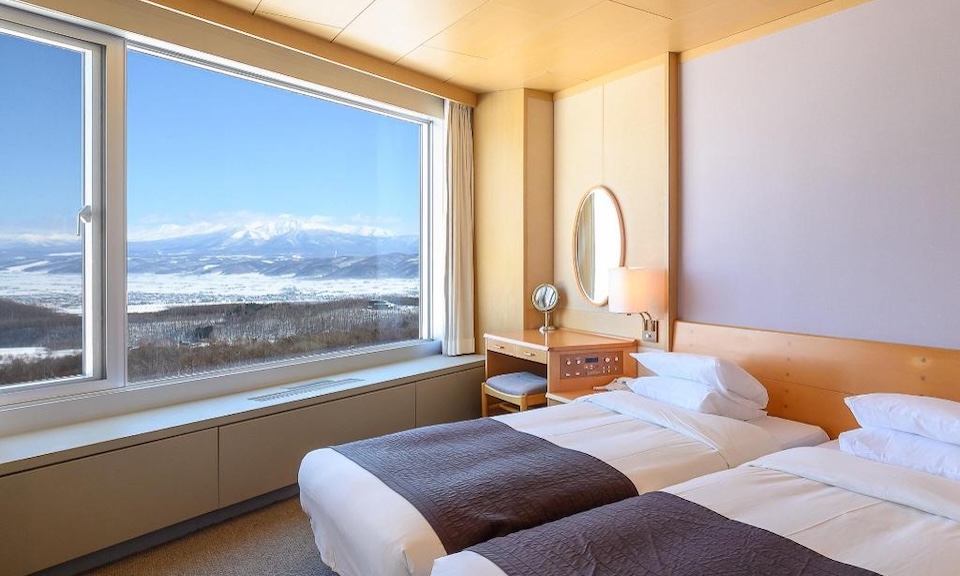 Hotel room in Furano ski resort